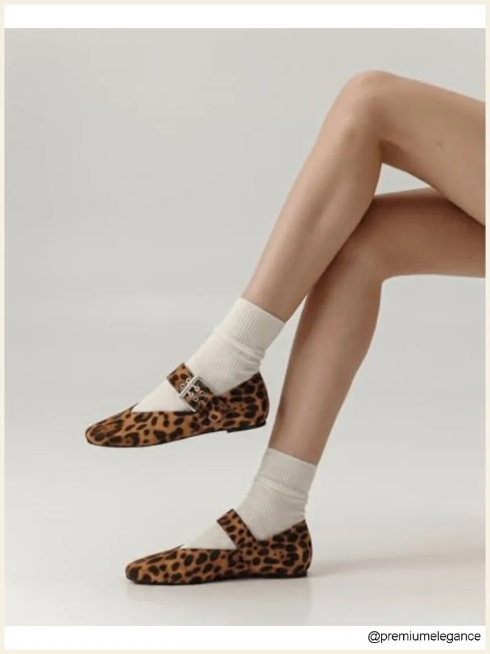 Square Toe Adjustable Strap Mary Jane Flats with Wide Buckle, Memory Foam - Picture 2 of 6